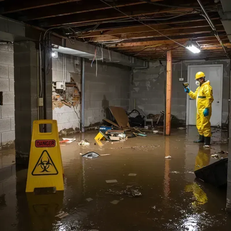 Flooded Basement Electrical Hazard in Indian Rocks Beach, FL Property